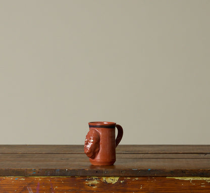POSTMODERN STUDIO POTTERY FACE MUG
