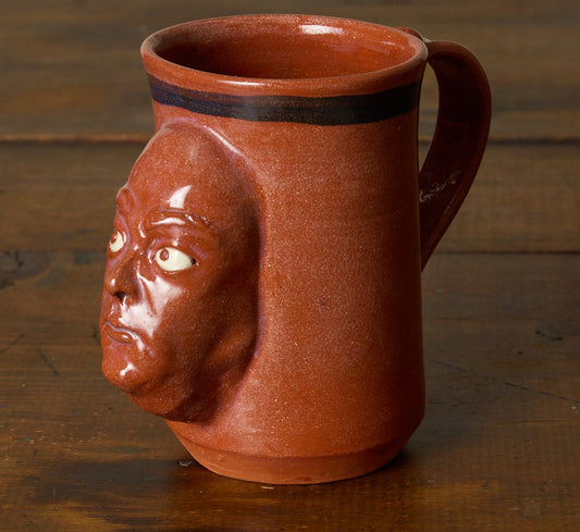 POSTMODERN STUDIO POTTERY FACE MUG