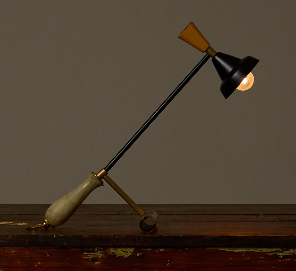 ITALIAN MID CENTURY ADJUSTABLE TABLE LAMP