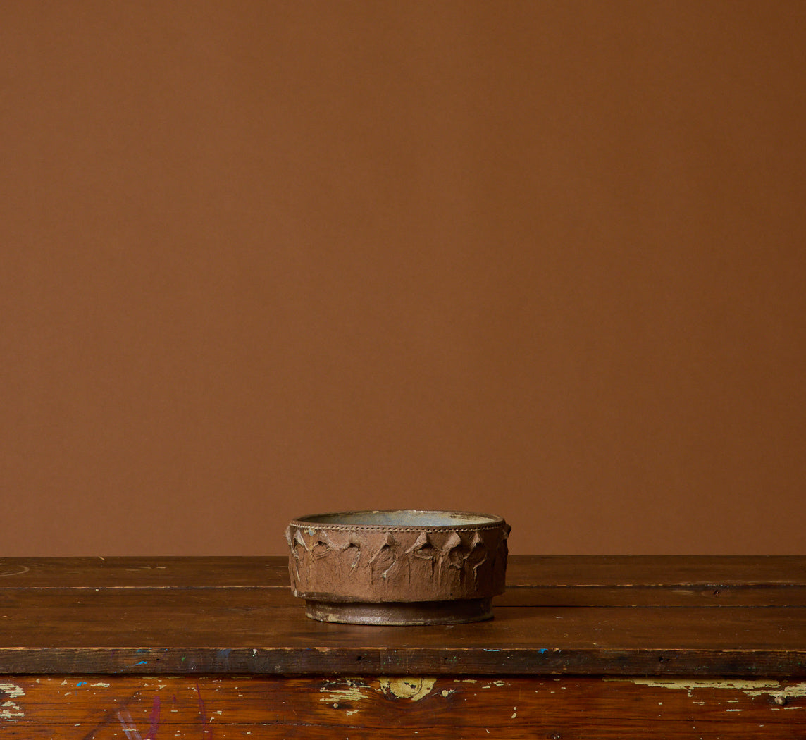 1960S AMERICAN EARTHENWARE MONK BOWL