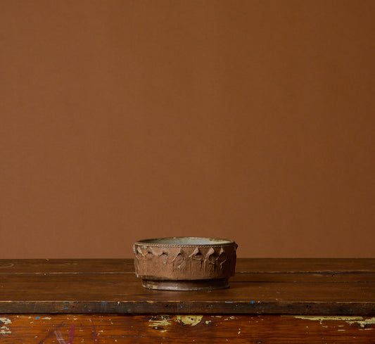 1960S AMERICAN EARTHENWARE MONK BOWL