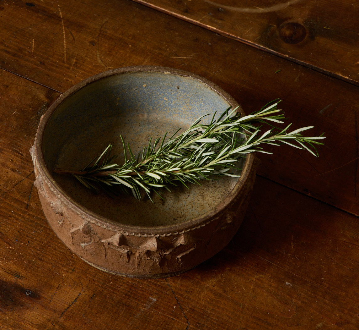 1960S AMERICAN EARTHENWARE MONK BOWL