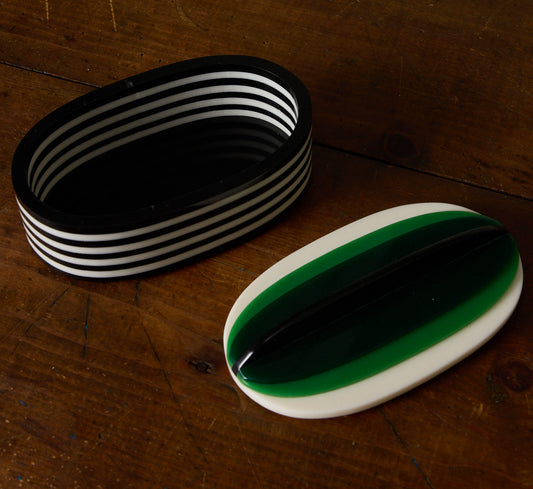 AURORA OVAL BOX IN GREEN