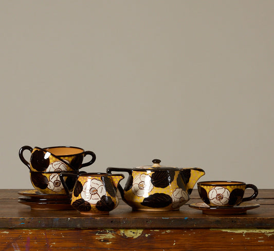 VINTAGE ITALIAN MAJOLICA PORCELAIN SERVICE SET