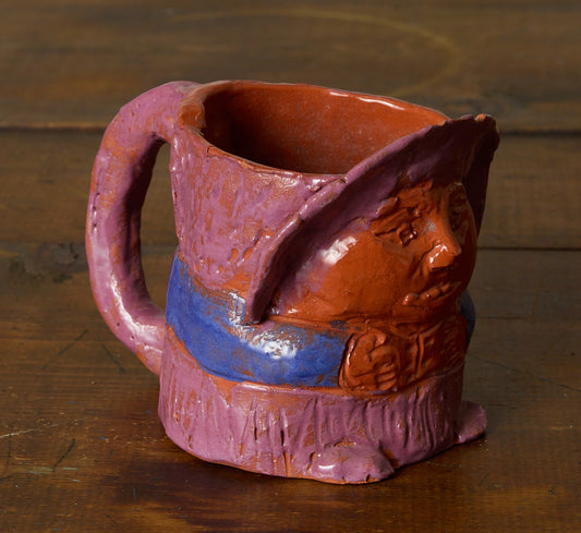 POSTMODERN STUDIO POTTERY LITTLE LADY MUG
