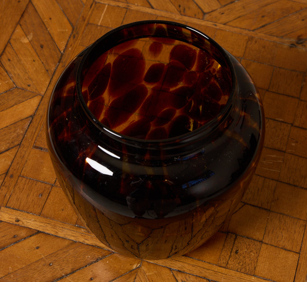 1970S ITALIAN HAND BLOWN TORTOISE SHELL VASE – Pierce & Ward