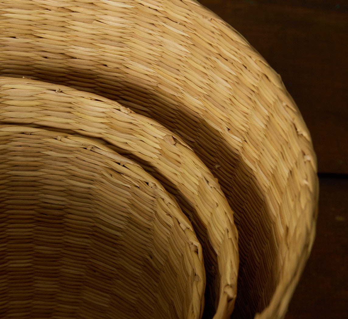 SET OF 3 HANDMADE PERUVIAN NESTING BASKETS