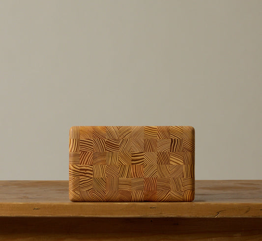 MEDIUM END GRAIN CUTTING BOARD IN YELLOW PINE BY UNTITLED_CO