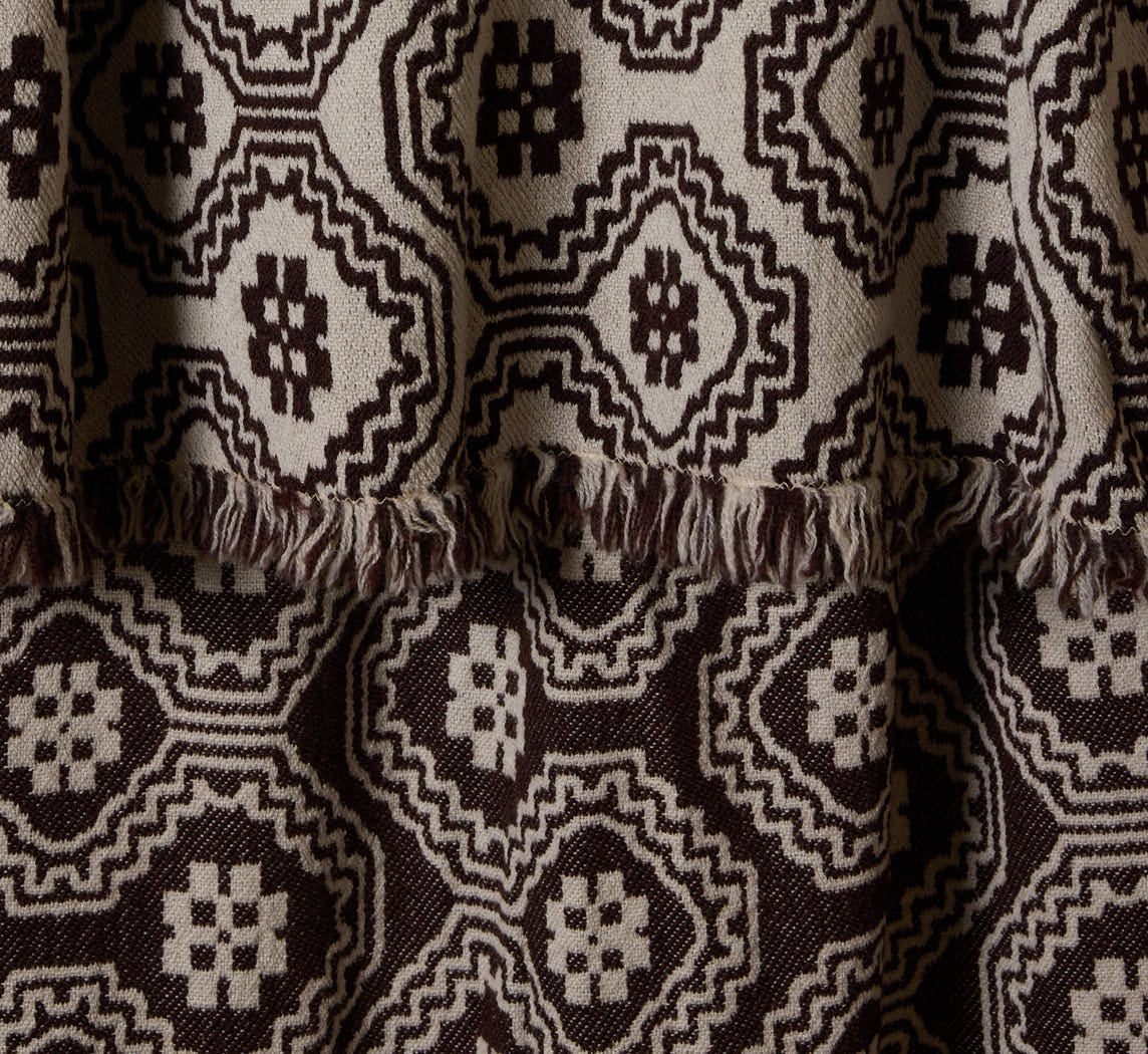 CERPA BLANKET IN ESPRESSO 94" X 106"