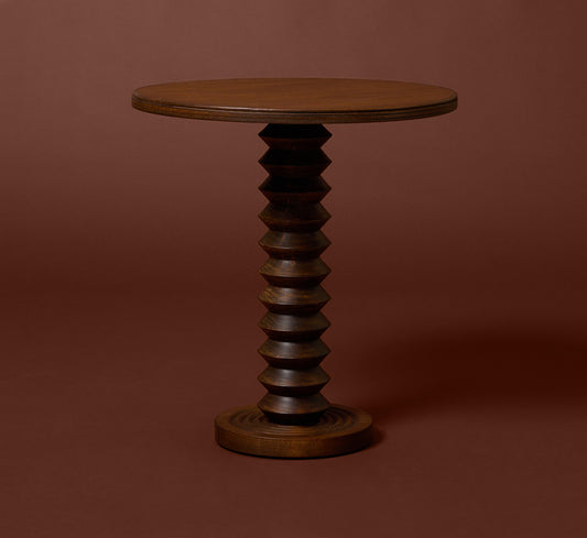 1940S OAK SIDE TABLE ATTR. TO CHARLES DUDOUYT