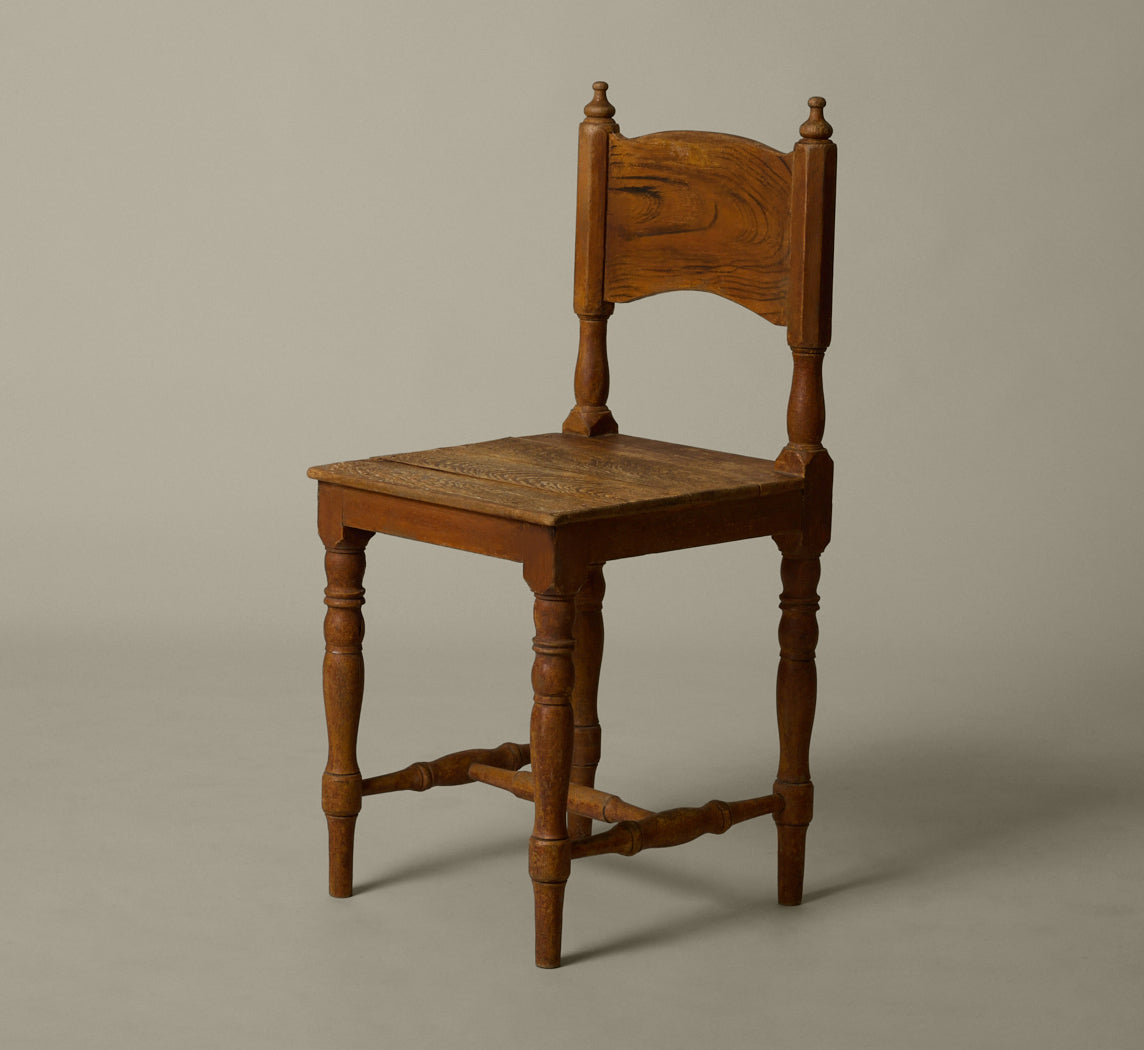 SET OF 6 19TH CENTURY PINE DINING CHAIRS