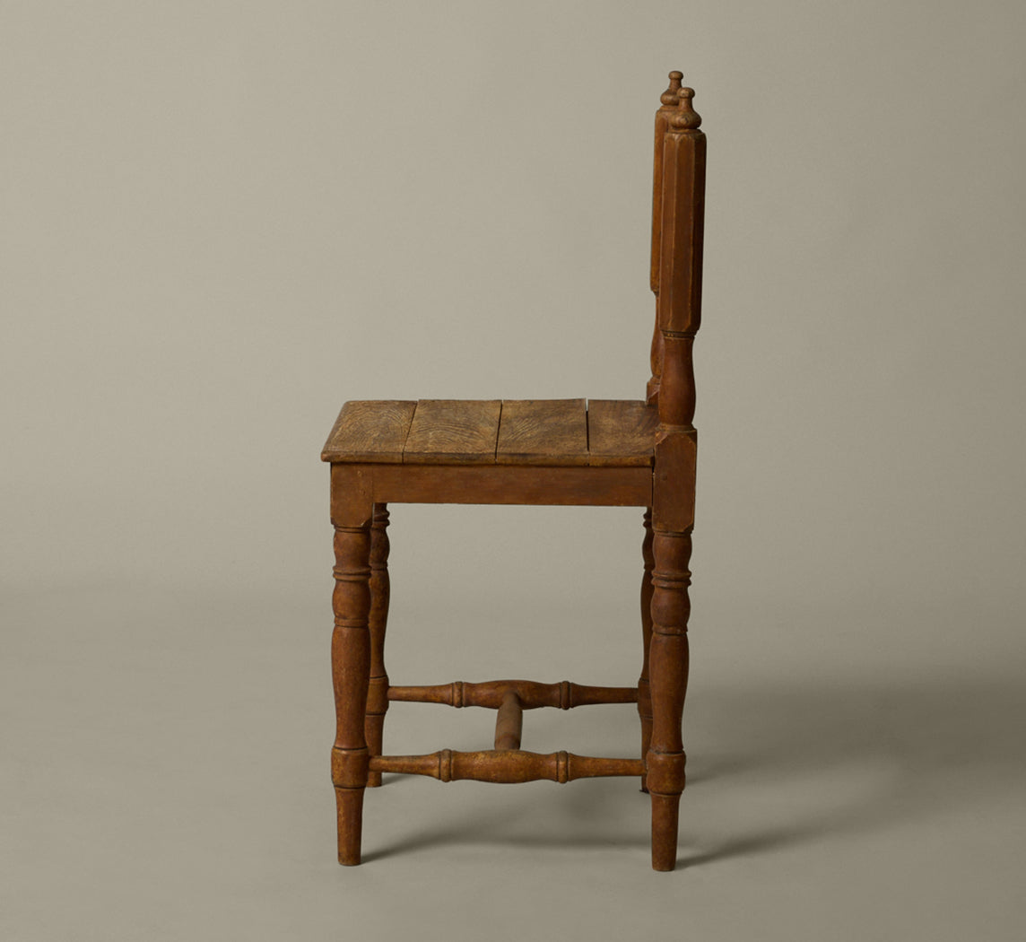 SET OF 6 19TH CENTURY PINE DINING CHAIRS
