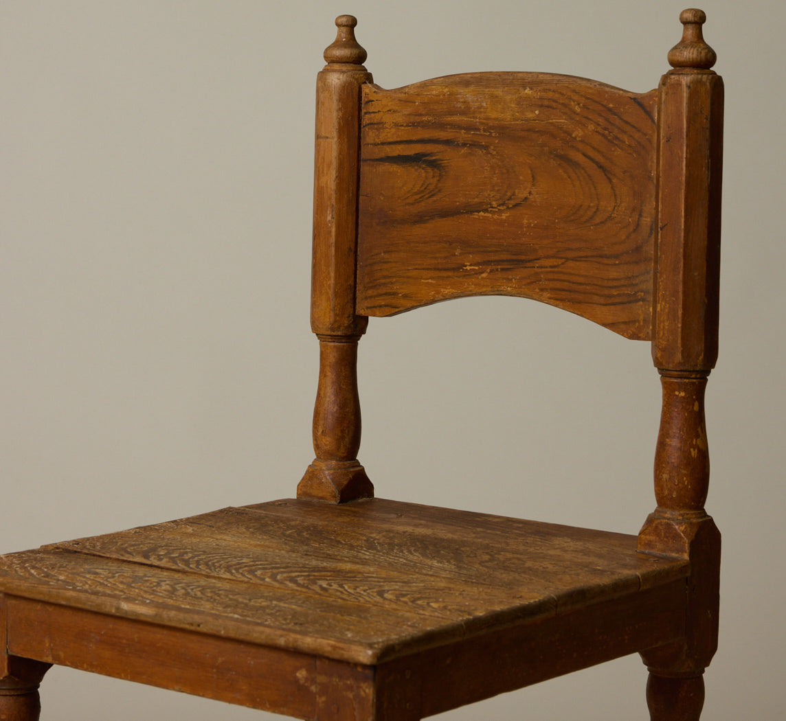SET OF 6 19TH CENTURY PINE DINING CHAIRS