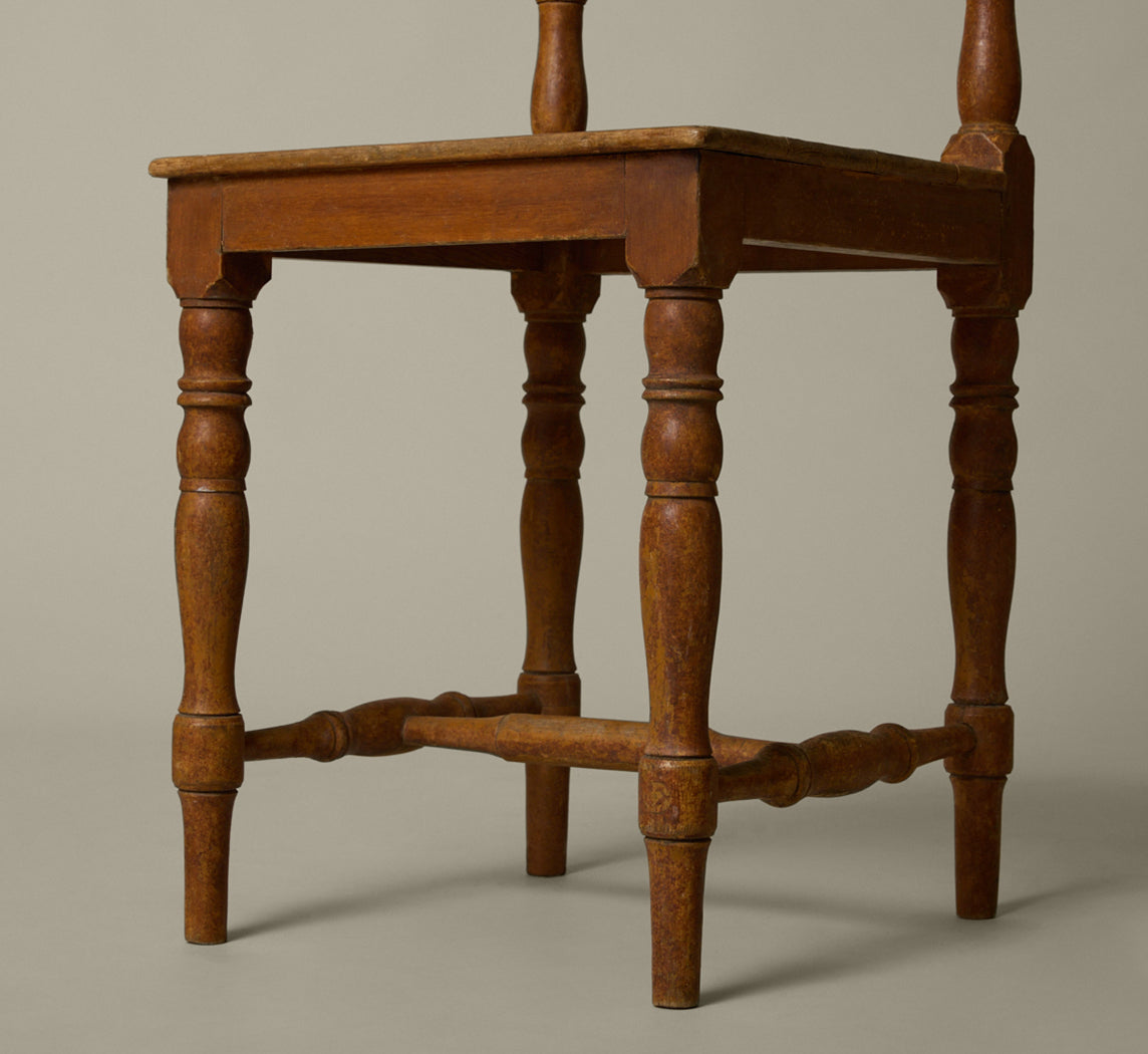 SET OF 6 19TH CENTURY PINE DINING CHAIRS