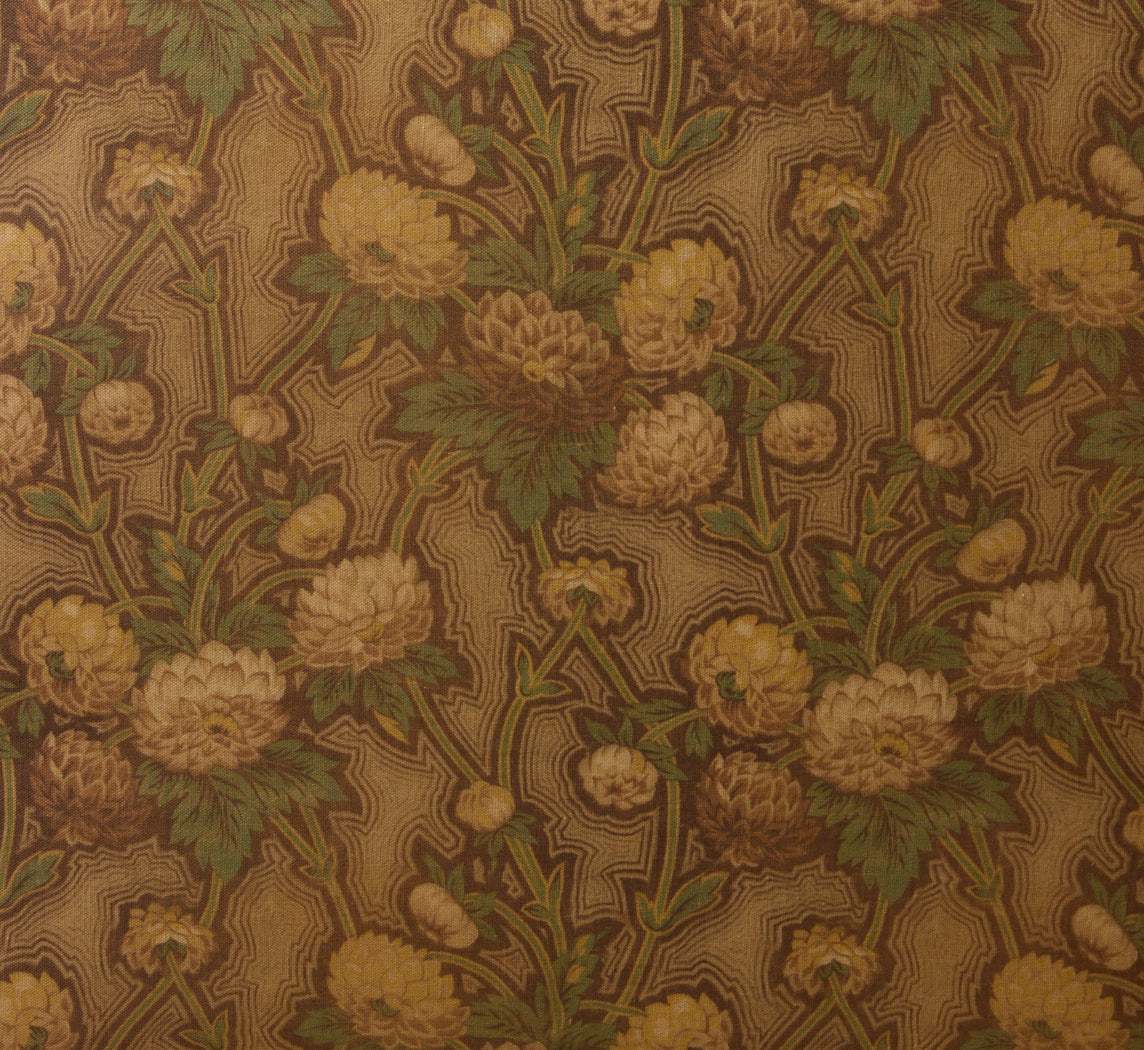 PIERCE & WARD LUCKY CHAIR IN CHRYSANTHEMUM WITH TWISTED CORD TRIM