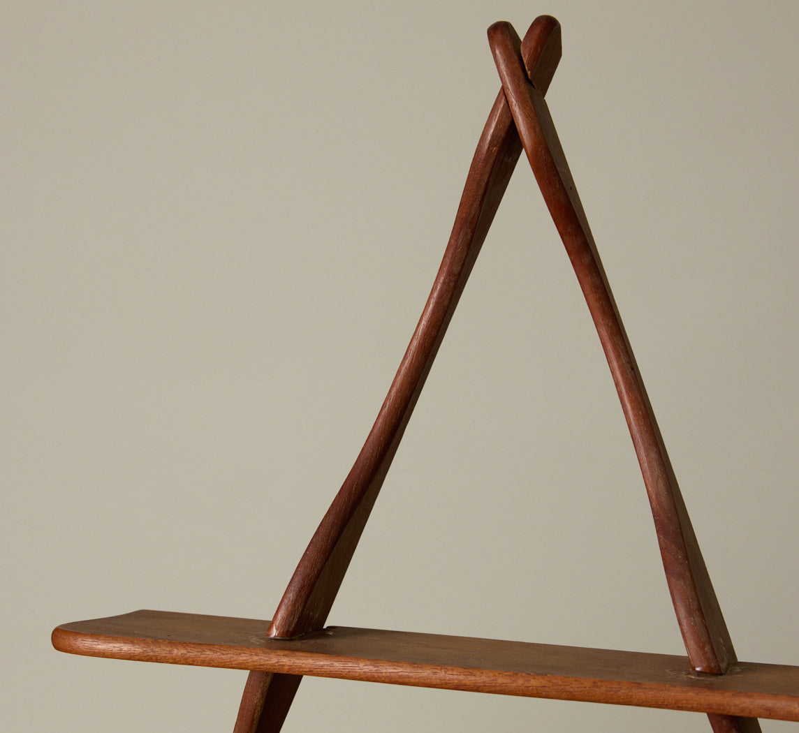 MID CENTURY DANISH TEAK WALL SHELF