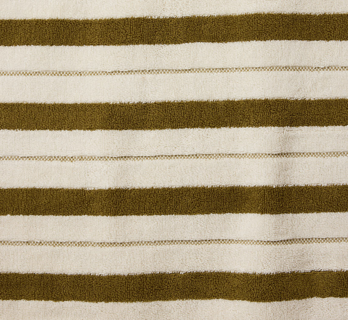 BAINA MADISON BATH SHEET IN CAPER & CHALK