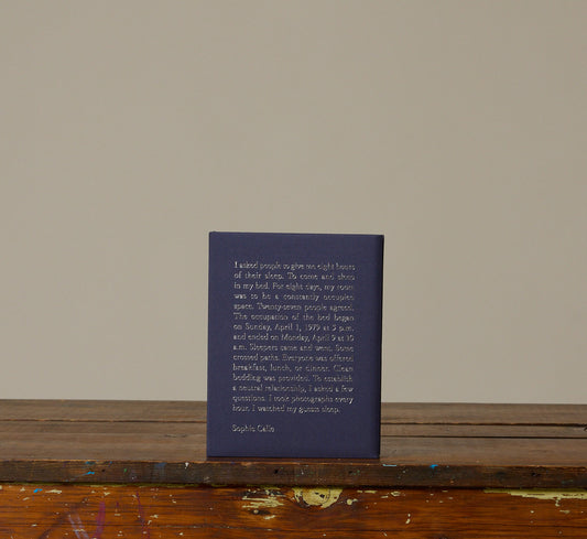SOPHIE CALLE: THE SLEEPERS BOOK