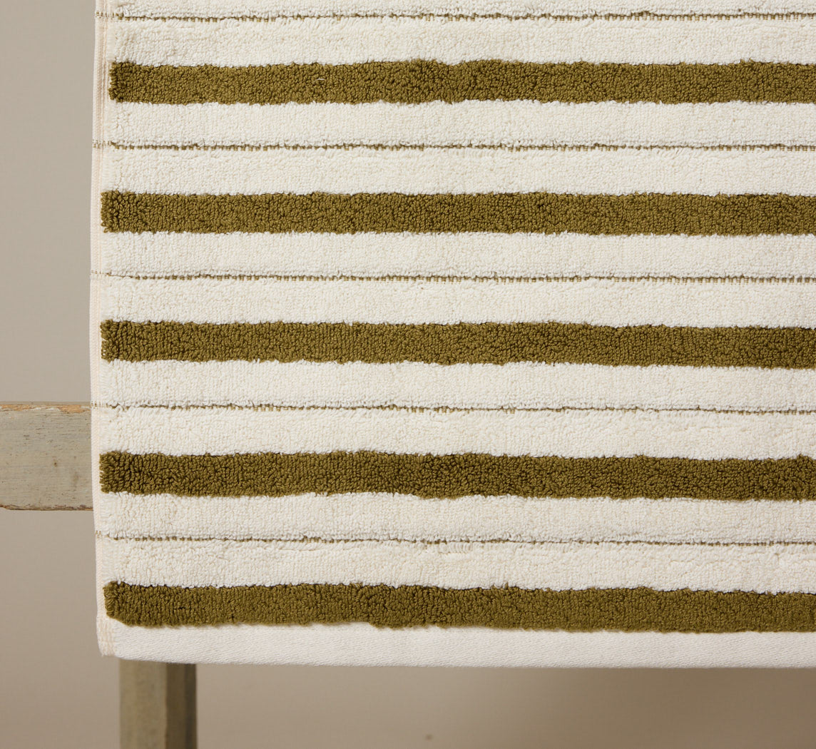 BAINA ECHO BATH MAT IN CAPER & CHALK