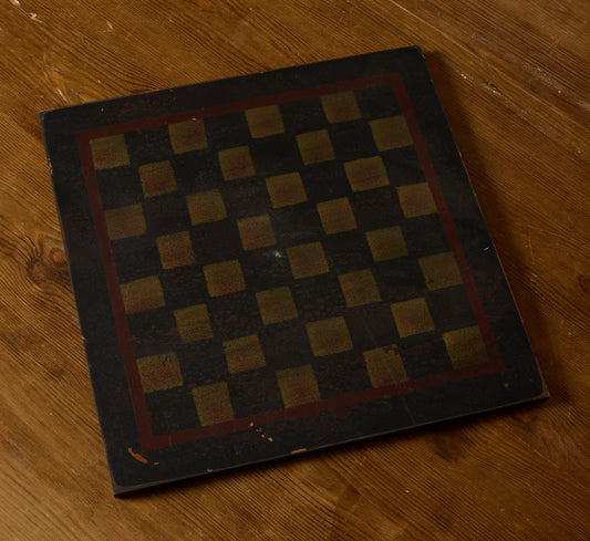 ANTIQUE PAINTED GAME BOARD