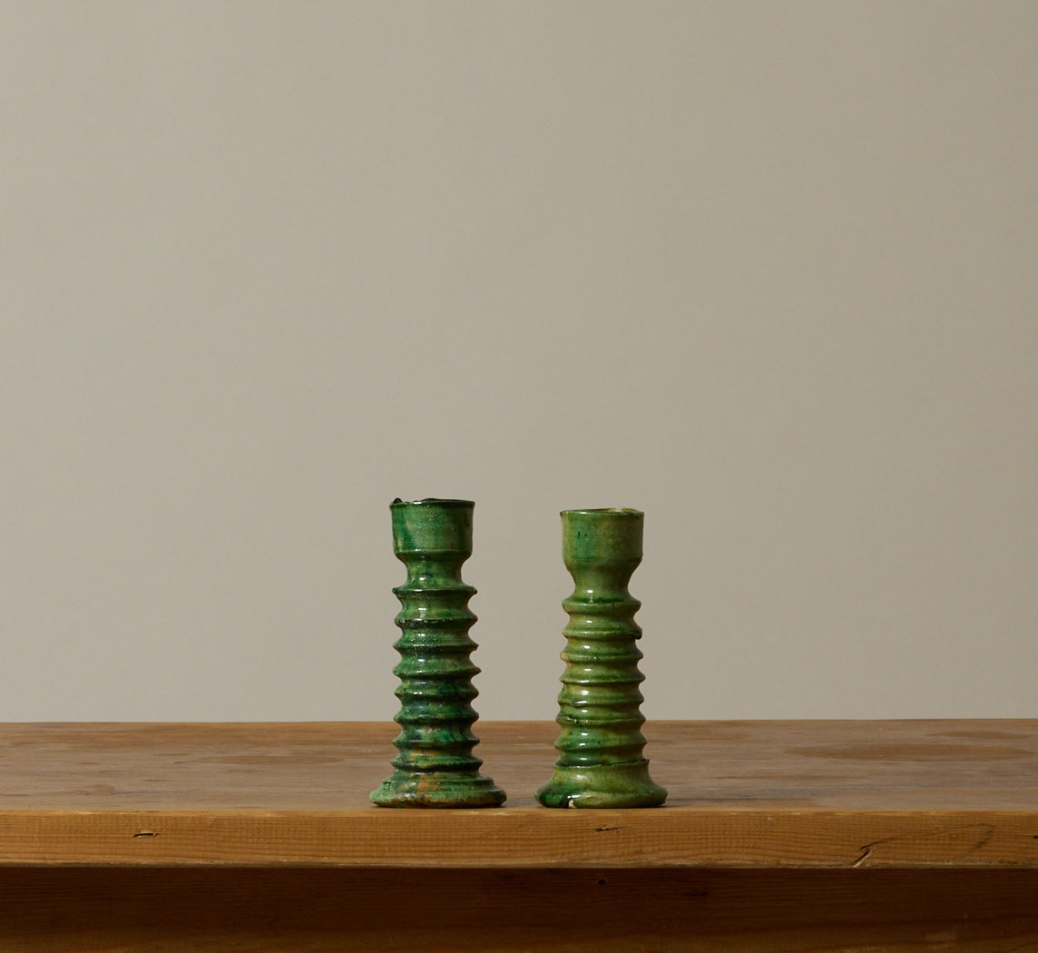 SMALL TAMEGROUTE CANDLESTICK HOLDER IN JUNIPER TWIST