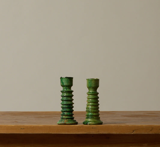 SMALL TAMEGROUTE CANDLESTICK HOLDER IN JUNIPER TWIST