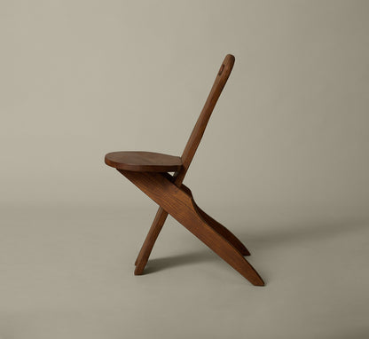 1960S MID CENTURY OAK BRUTALIST CHAIR
