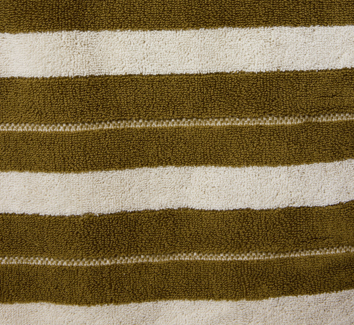 BAINA MADISON BATH SHEET IN CAPER & CHALK