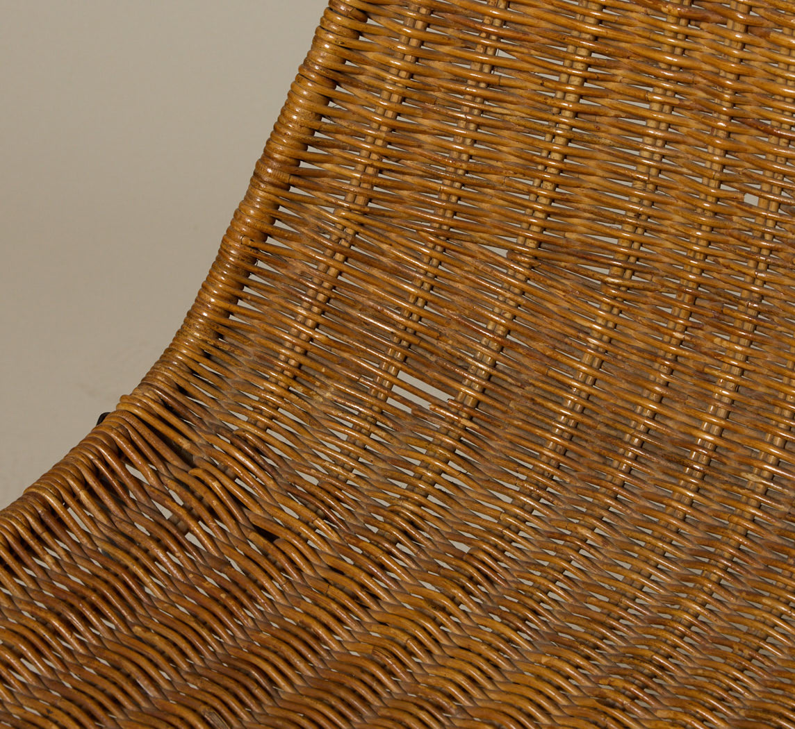 PAIR OF 1960S ITALIAN RATTAN DINING CHAIR ATTR. TO GIAN FRANCO