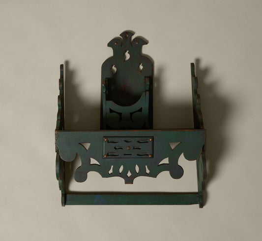LATE 19TH CENTURY FOLK ART WALL SHELF