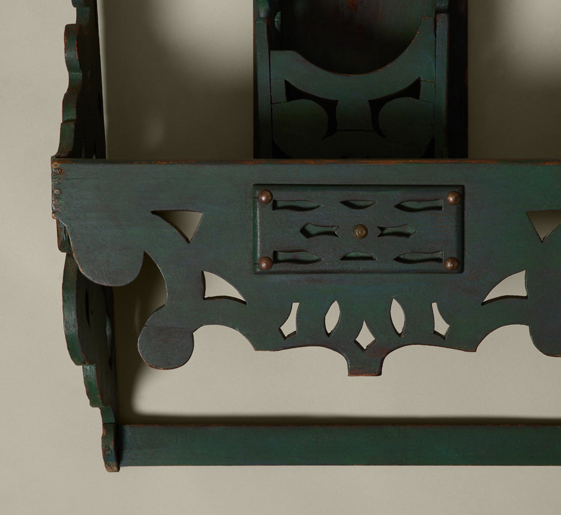 LATE 19TH CENTURY FOLK ART WALL SHELF