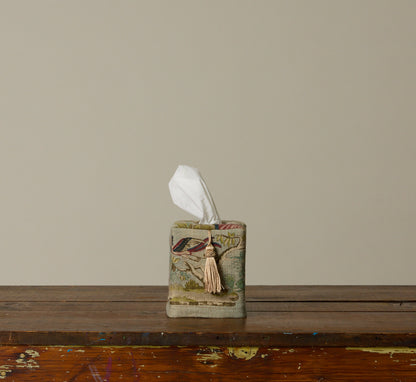 PIERCE & WARD EASTERN PASTORAL SCENE TISSUE BOX COVER