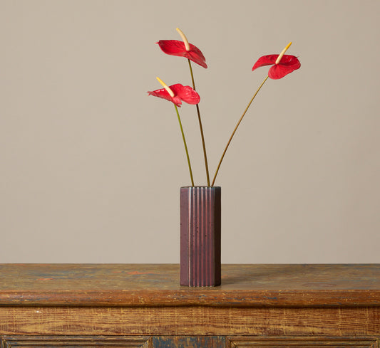 VINTAGE GEOMETRIC STONEWARE VASE BY KARL SCHEID II