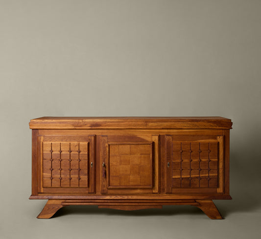 OAK SIDEBOARD IN THE STYLE OF CHARLES DUDOUYT