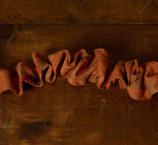 PIERCE & WARD APRICOT FLORAL LINEN CORD COVER