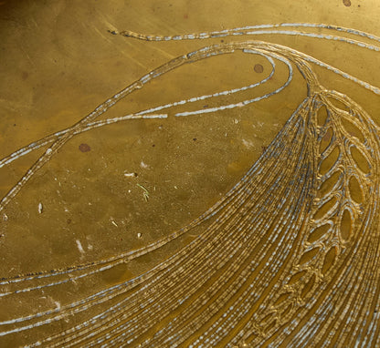 1970S ITALIAN GALLINARO BRASS CIRCULAR TRAY