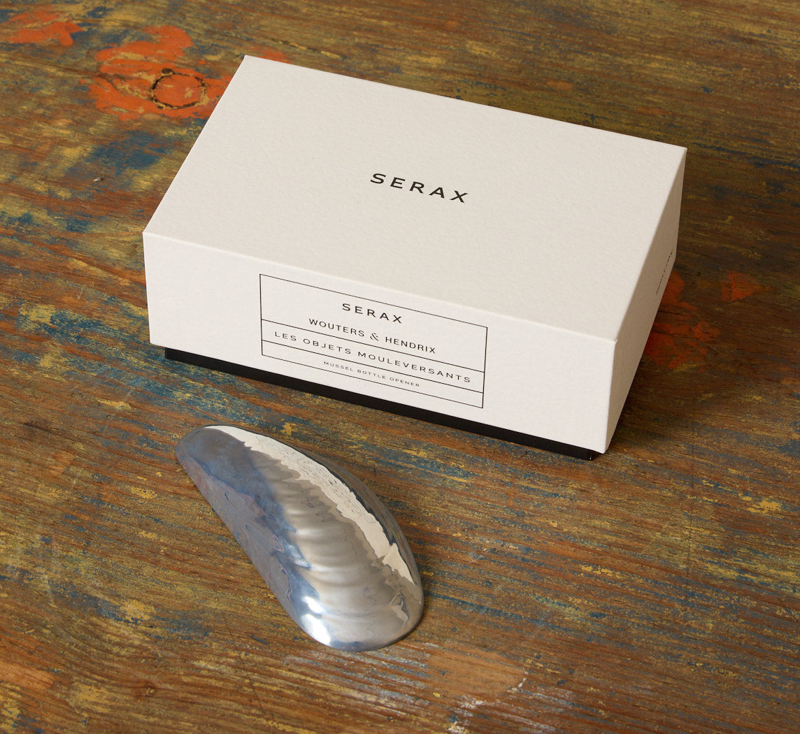 MARCEL MUSSEL SHELL STEEL BOTTLE OPENER