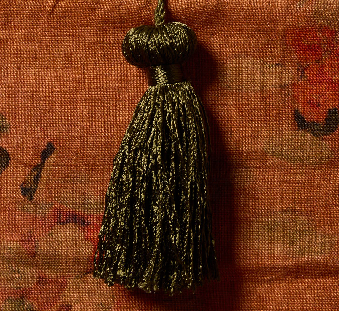 PIERCE & WARD APRICOT FLORAL LINEN TISSUE BOX COVER