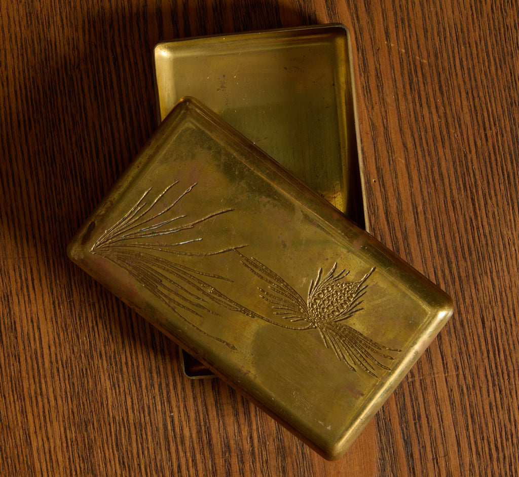 1970S ITALIAN GALLINARO BRASS BOX