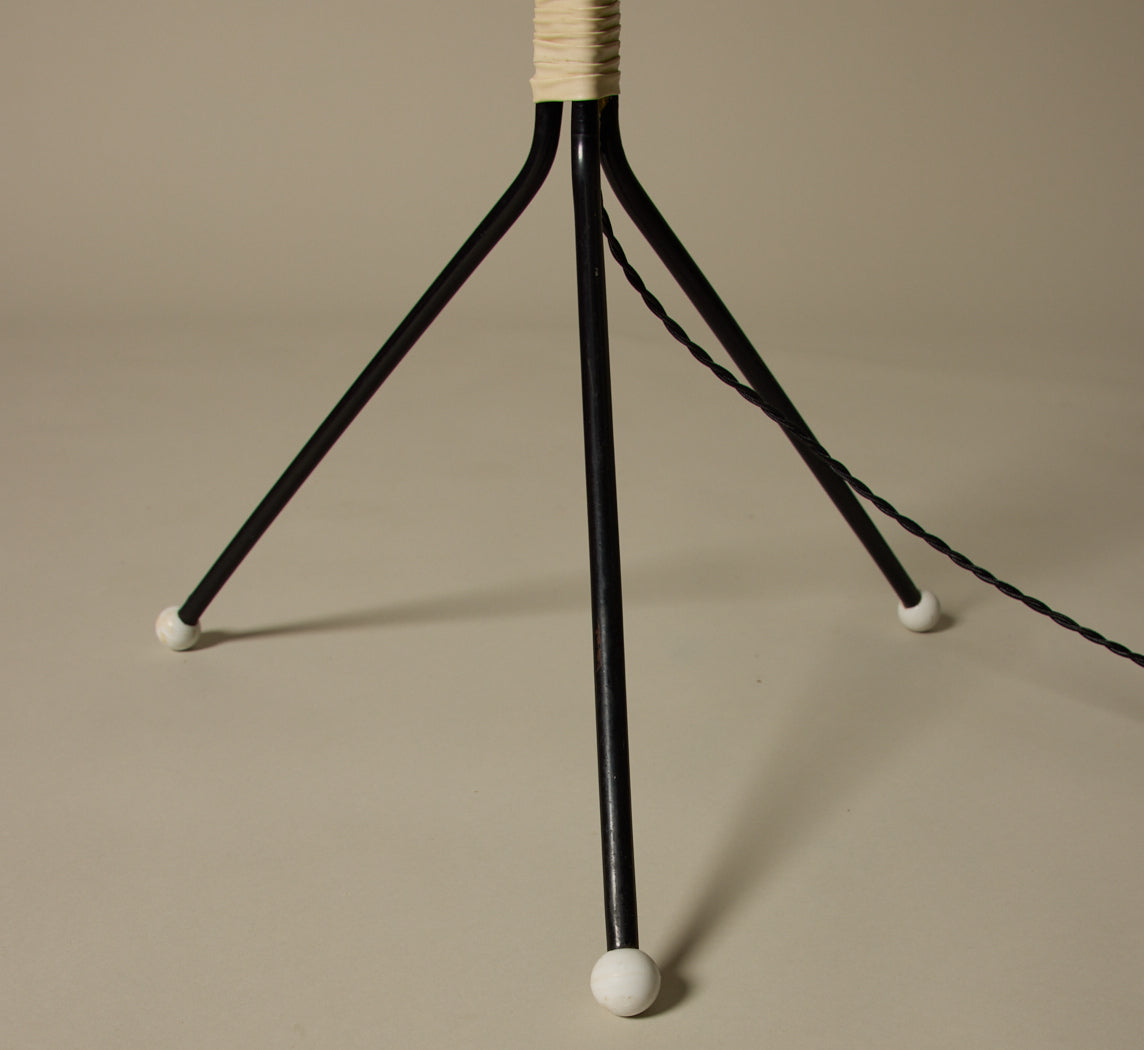 MID-CENTURY SWEDISH IRON COCOON FLOOR LAMP C.1950S