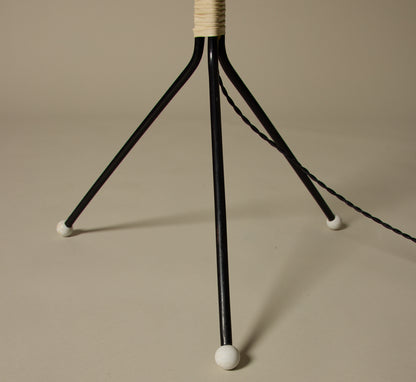 MID-CENTURY SWEDISH IRON COCOON FLOOR LAMP C.1950S