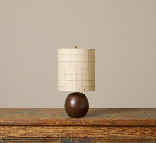 KURI LAMP IN COCOA BROWN