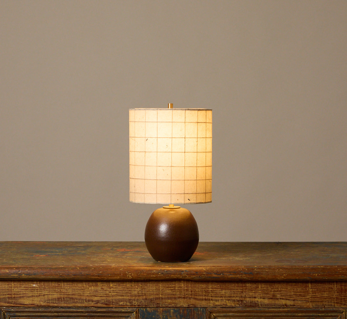 KURI LAMP IN COCOA BROWN