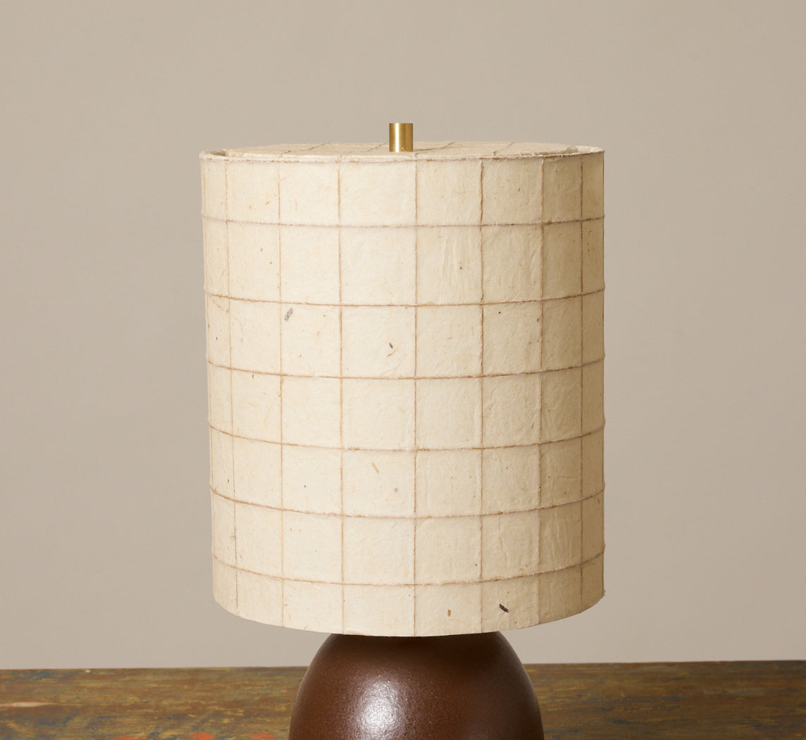 KURI LAMP IN COCOA BROWN