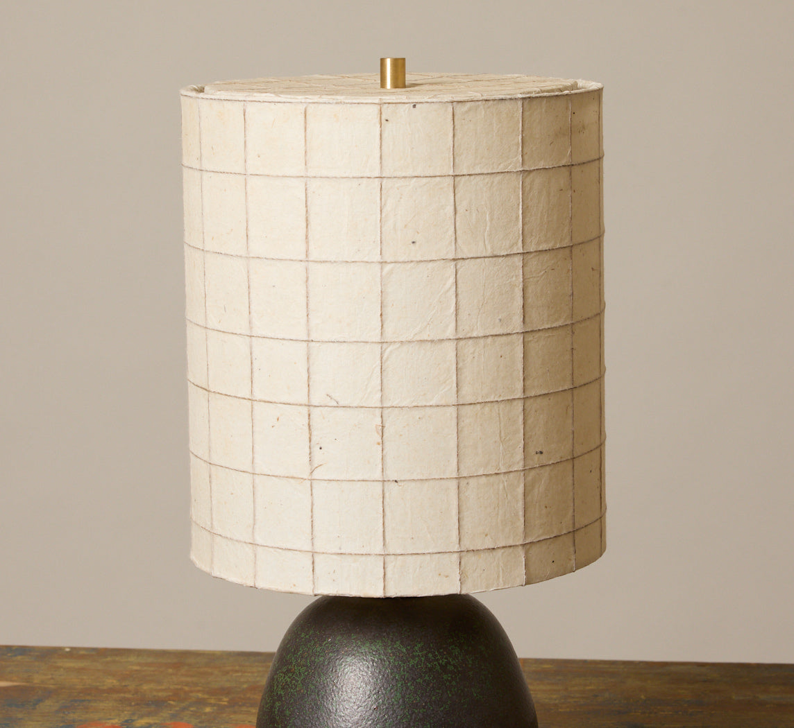 KURI LAMP IN MOTTLED GREEN