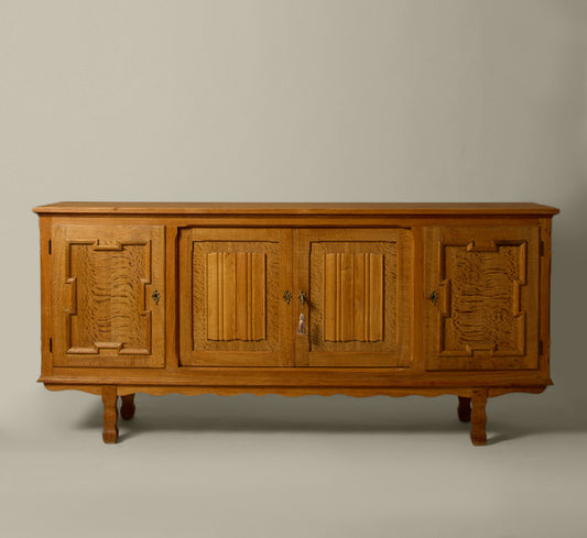 1970S DANISH OAK SIDEBOARD IN THE STYLE OF HENNING