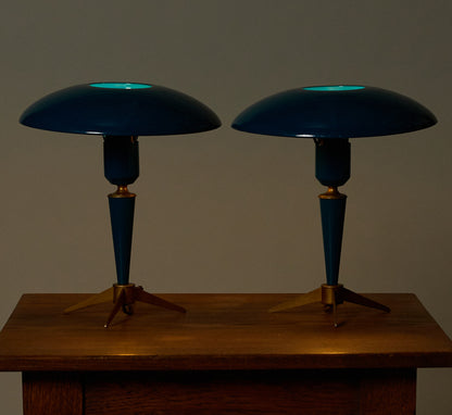 PAIR OF BIJOU TABLE LAMPS BY LOUIS KALFF FOR PHILIPS