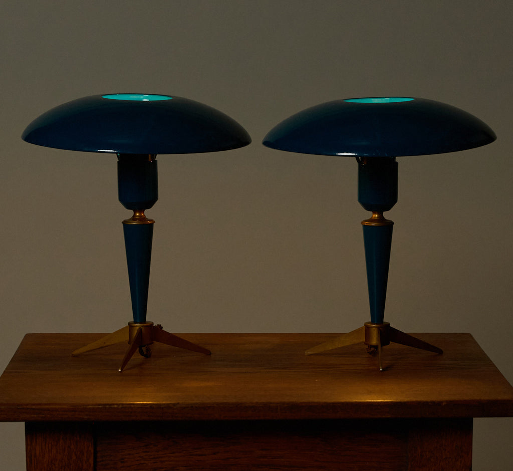 PAIR OF BIJOU TABLE LAMPS BY LOUIS KALFF FOR PHILIPS