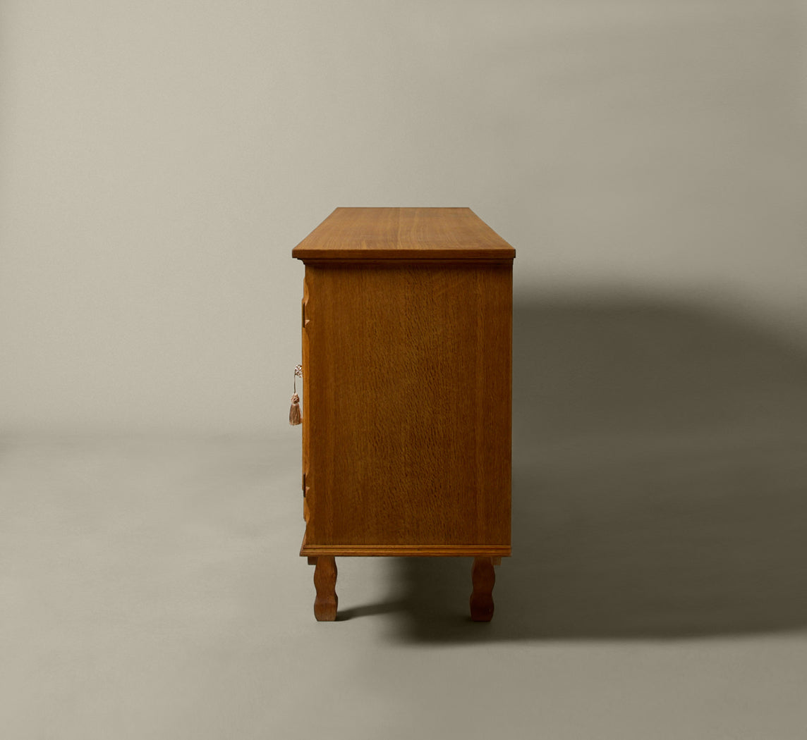 1970S DANISH OAK SIDEBOARD IN THE STYLE OF HENNING