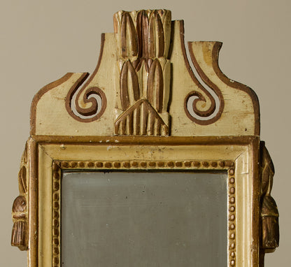 LATE 18TH CENTURY FRENCH CARVED WOOD MIRROR